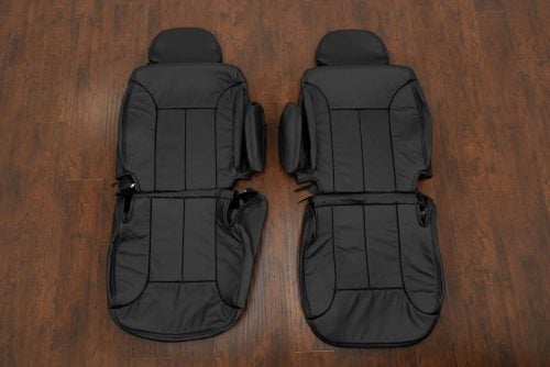 Black leather seat covers for 1995-1999 Chevrolet Tahoe