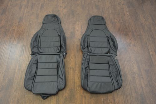 Black leather seat upholstery kit for 1990-1995 Mazda Miata