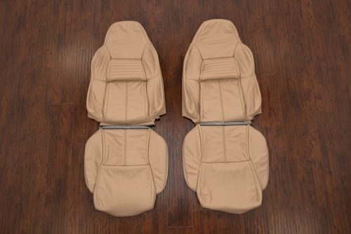 Bisque leather seat upholstery kit for C4 Corvette