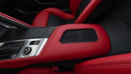 Chevrolet C7 Corvette wireless charging leather center console