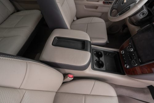 Leather center console lid cover upholstery for 2007-2013 Chevrolet and GM trucks