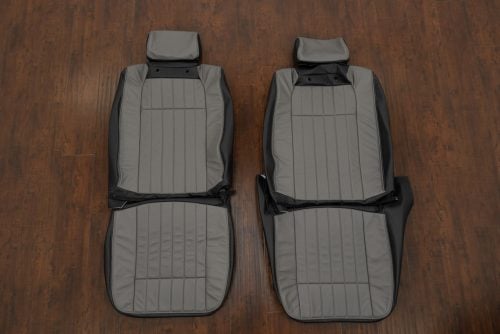 Two-Tone Black and Smoke Chevy Impala SS leather seat kit
