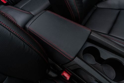 2010-2015 Chevy Camaro Leather Center console lid cover upholstery - featured
