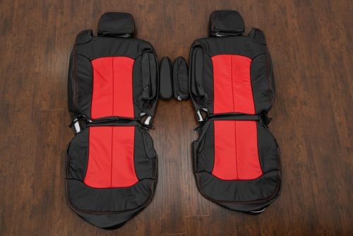 Custom Black and Bright Red leather seats for Chevrolet Tahoe