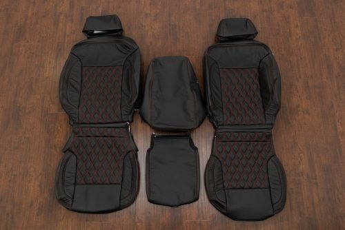 2016-2019 GMC Sierra Double Diamond quilted leather seat upholstery kit