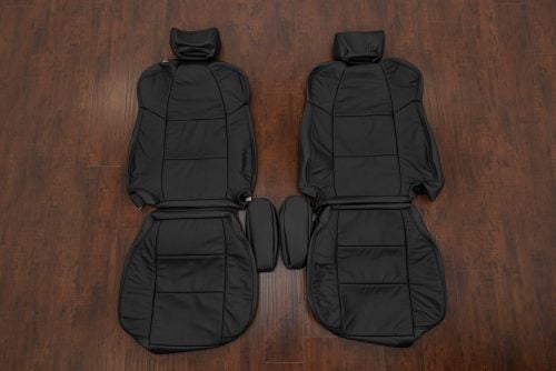 2001-2007 Ford SuperDuty black leather seat upholstery kit