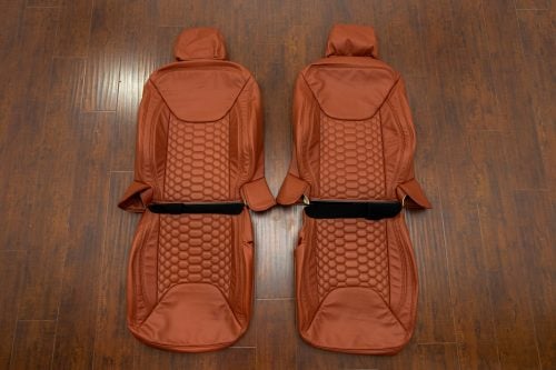 Hexagon Quilted Jeep Wrangler leather seat kit