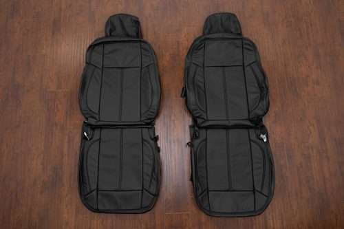 Hummer H3T aftermarket black leather seat upholstery kit