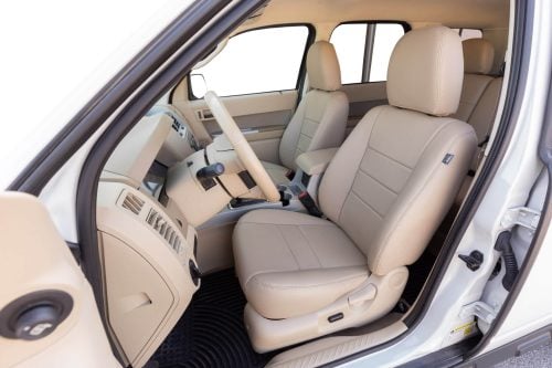 Custom Sandstone installed leather seats for Ford Escape