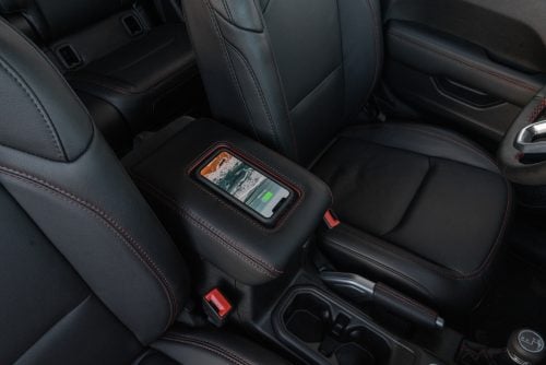 Jeep JL Wrangler Leather Wrapped Wireless Charging Console Lid - Featured Image