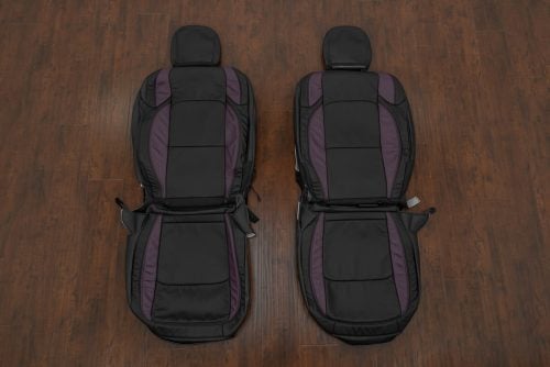 Black and Purple leather seats for Jeep Wrangler JL