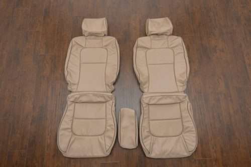 Lexus SC Adobe replacement leather seat covers with Driftwood piping