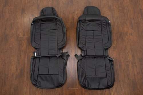 Nissan Titan black seat uphosltery with matching black stitching