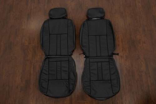 Black replacement leather seat covers for Nissan Xterra