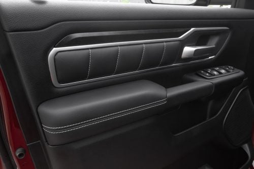 Dodge Ram leather door armrest cover and quilted door inserts