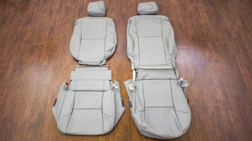 Ice Grey replacement leather seat covers for 2012-2015 Toyota Tacoma