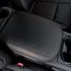 Aftermarket black leather center console lid cover for Nissan Titan