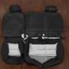 Rear seat Ford Explorer black upholstery flipped