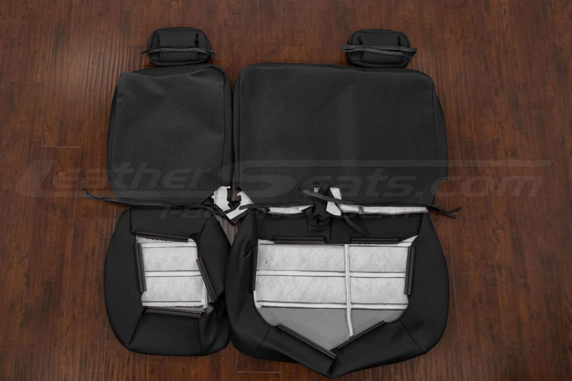 Rear seat Ford Explorer black upholstery flipped
