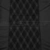 Double Diamond Black Suede section of leather backrest