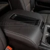2014-2019 Chevrolet Silverado low back buckets leather center console lid cover upholstery installed