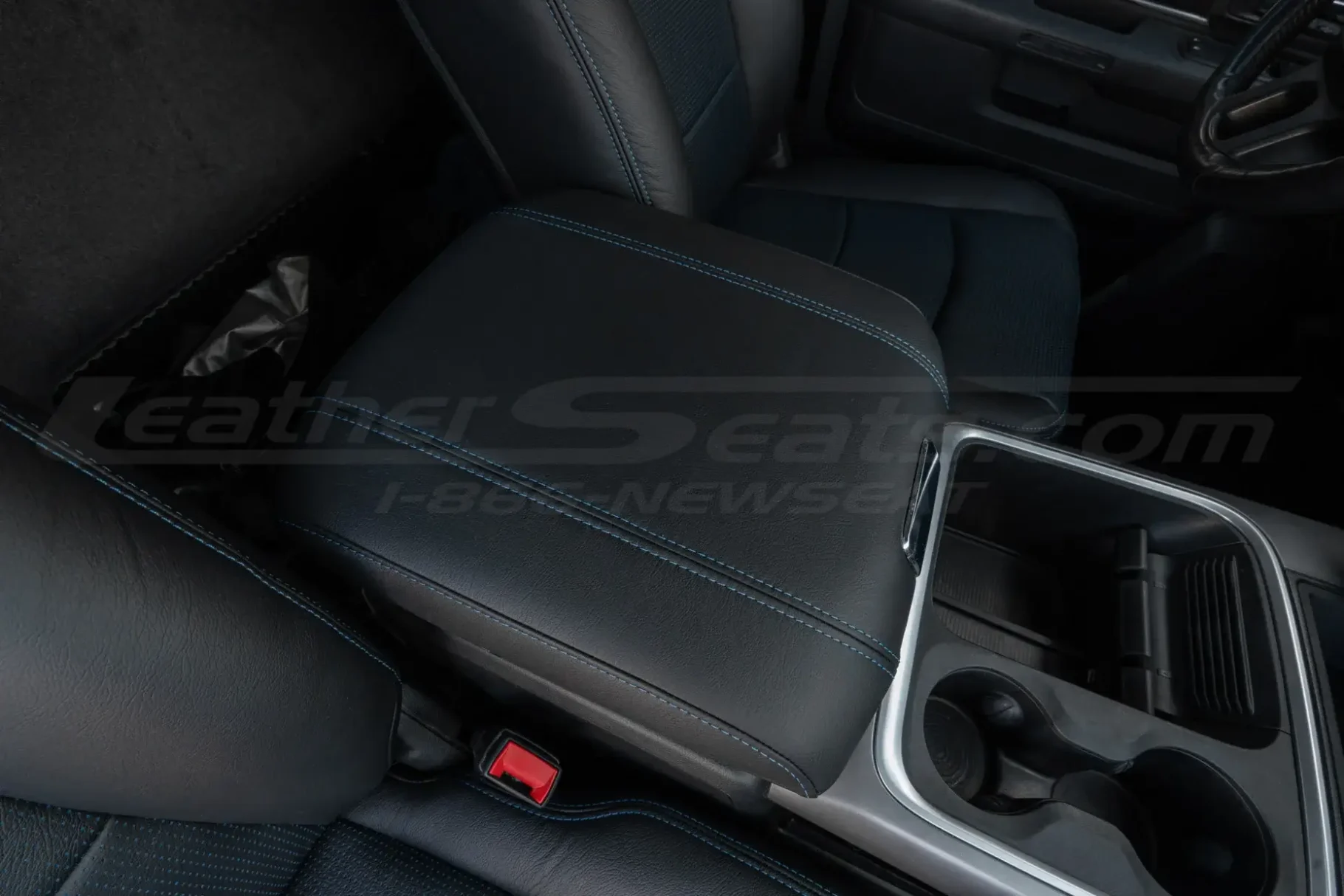 Aftermarket Ram Classic leather center console lid cover upholstery