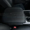 Black Ram Classic leather console with contrast blue stitching