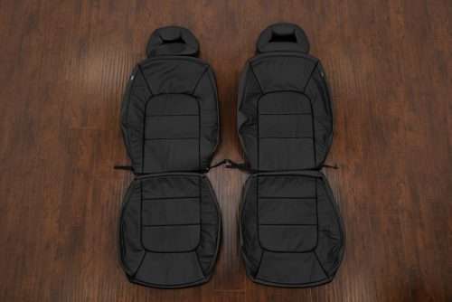 1998-2000 Volkswagen Beetle replacement leather seat covers in black