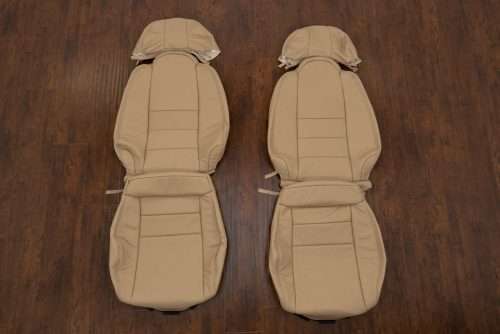 Cream replacement leather seat covers for Toyota Supra
