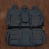 Fod Maverick Blue leather seats with Single Diamond quilting - Rear seat upholstery