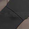 Perforated Body sections of backrest close-up