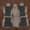 2004-2009 Toyota 4Runner Fawn and Dark Graphite middle row seat covers with armrest