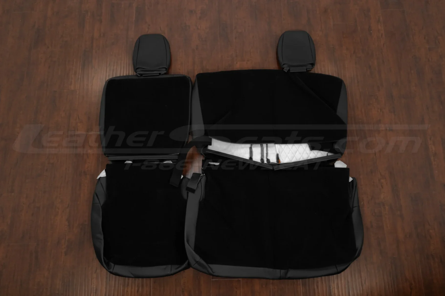 Rear seat Nissan Titan leather seat uphosltery flipped