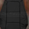 Perforated Insert section of black BMW Z3 leather backrest