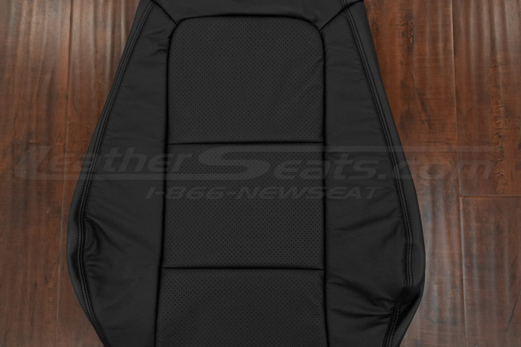 Perforated Insert section of black BMW Z3 leather backrest