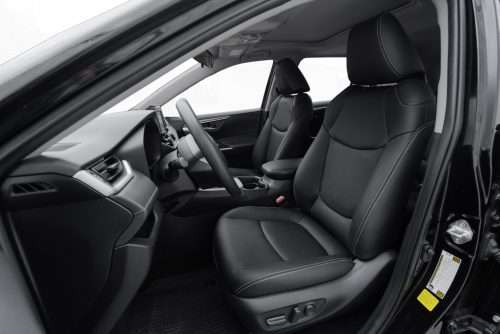Toyota RAV4 with installed black leather seats and contrast stitching