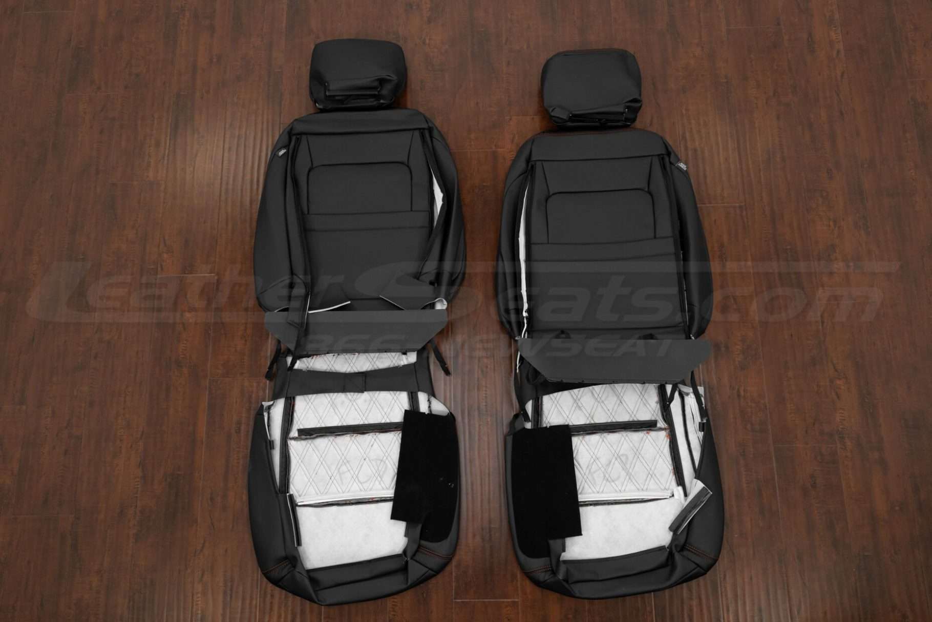 Front seat F-150 leather covers flipped