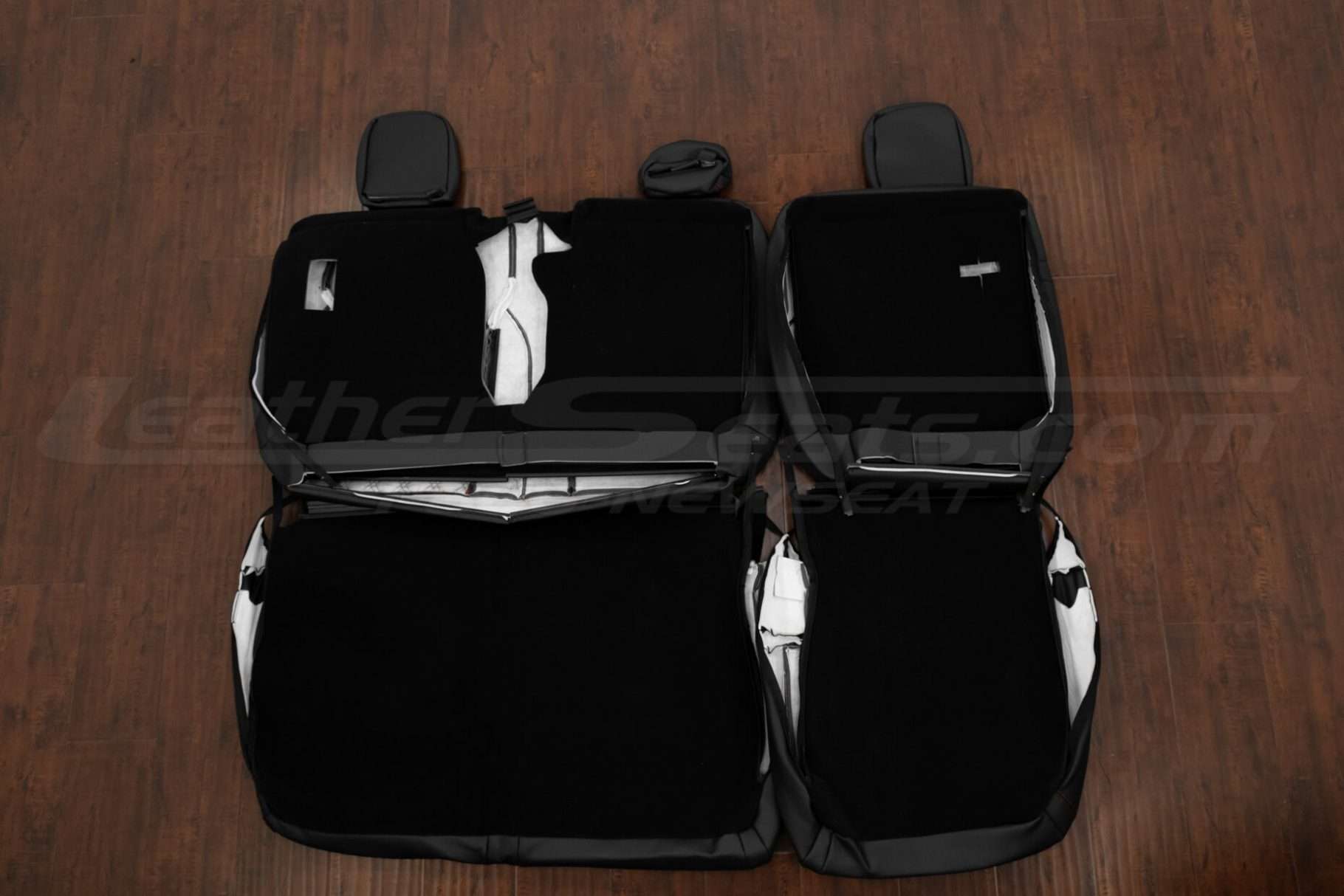 Rear seat leather upholstery kit flipped for Ford F-150