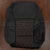 2021-2026 Ford F-150 Black leather backrest upholstery with Red double-diamond stitching