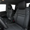 Backrest medium shot of installed Nissan Frontier leather seats