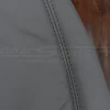 Matching Crater Grey stitching on Crater Grey leather