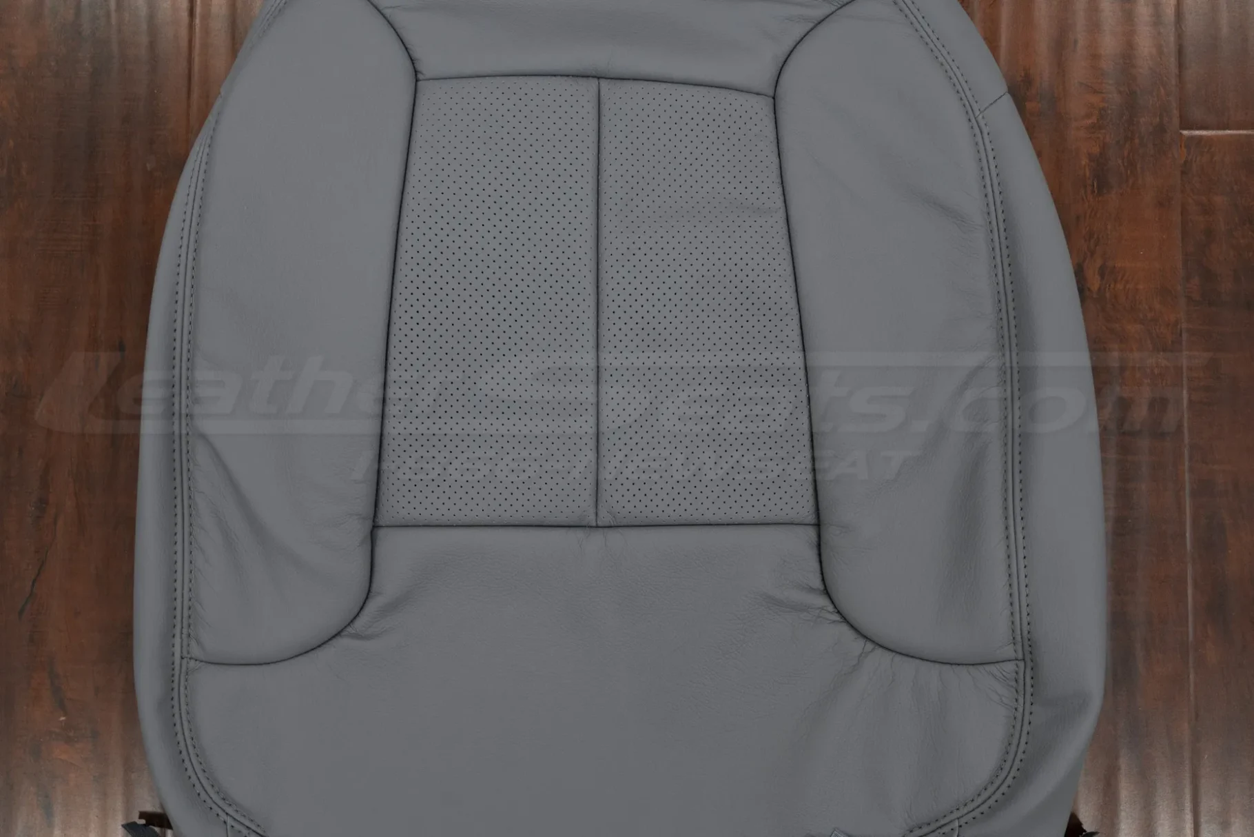 Perforated insert section of Bronco OBS leather backrest