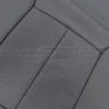 Perforated leather inserts close-up